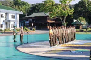 Apel Pagi di Makodam XVII/Cenderawasih Dipimpin Karumkit TK II Marthen Indey